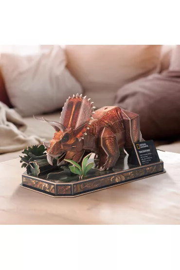 Puzzle 44 el. 3D National Geographic Triceratops Dante