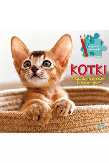 Ksi��eczki z puzzlami i kolorowankami. Kotki