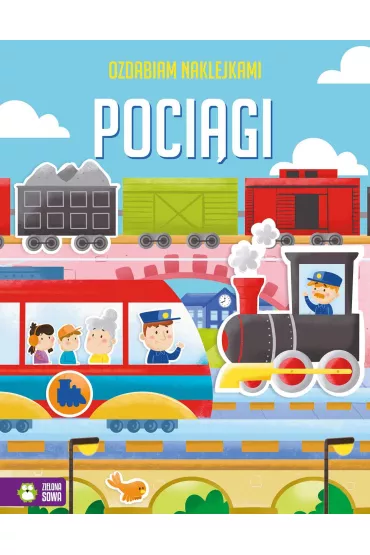 Ozdabiam naklejkami. Poci�gi