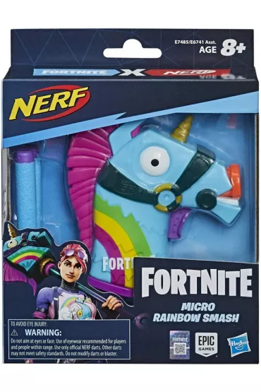 Nerf Wyrzutnia Microshots Fortnite Micro Rainbow Smash Hasbro