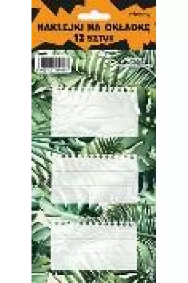 Henry Naklejki na zeszyty - Monstera 12 szt.