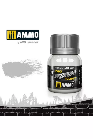 Ammo: DIO Drybrush - Light Grey 40 ml