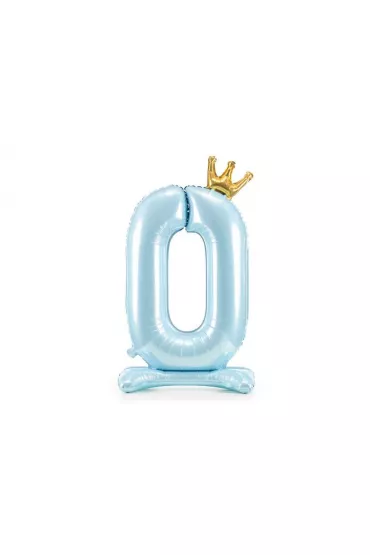 PartyDeco Stoj�cy balon foliowy 0 b��kitny 84cm