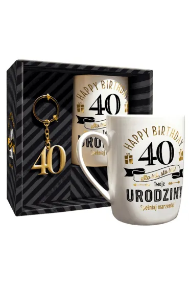 Pan Dragon Zestaw Kubek 40-te urodziny + brelok