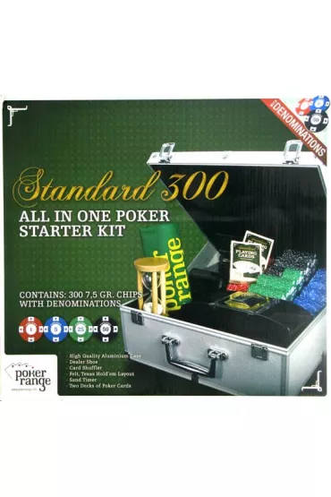 Zestaw pokerowy dla pocz�tkuj�cych 300 szt. 7,5g