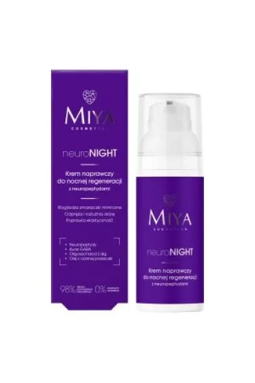 Miya Cosmetics Krem naprawczy do twarzy do nocnej regeneracji neuroNIGHT 50 ml