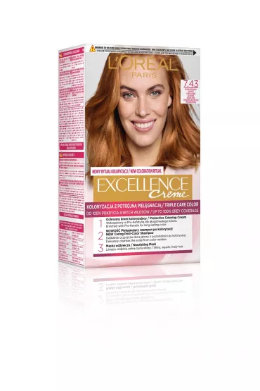 LOreal Paris Excellence Creme farba do w�os�w 7.43 Blond Miedziano-Z�ocisty