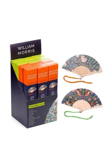 William Morris Folding Hand Fan mix Puckator
