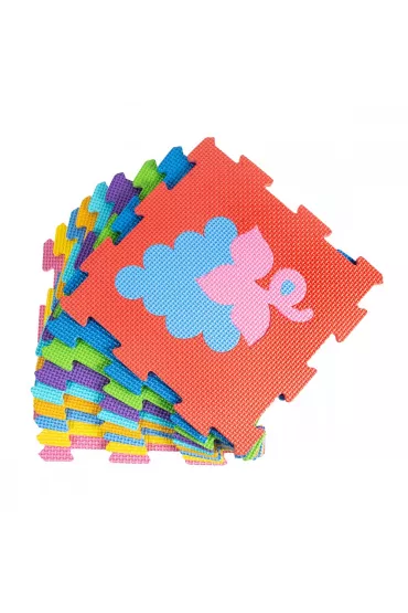 Puzzle piankowe mata Owoce  29x29 9el. SMILY PLAY SP84355