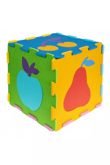 Puzzle piankowe mata Owoce  29x29 9el. SMILY PLAY SP84355