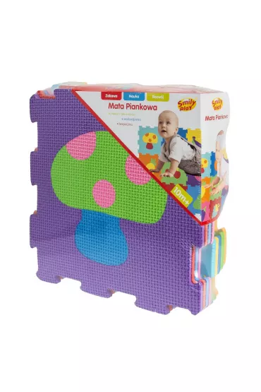 Puzzle piankowe mata Owoce  29x29 9el. SMILY PLAY SP84355