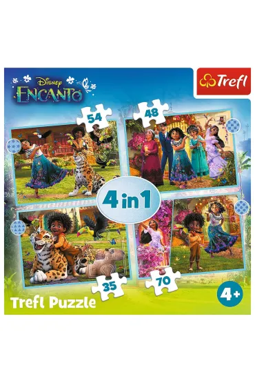 Puzzle 4w1 (35,48,64,70) Nasze magiczne Encanto 34615 Trefl