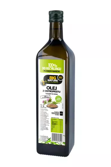 Big Nature Olej z ostropestu t�oczony na zimno 1 l