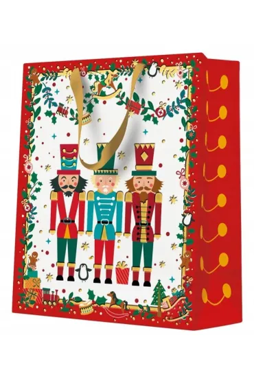Paw Torba medium 20x25x10cm Nutcracker with garlands