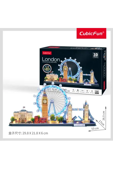Puzzle 3D 186 el. Cityline. Londyn LED Dante