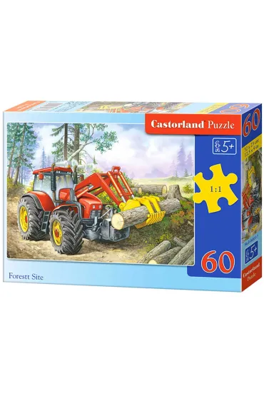 Puzzle 60 el. Ci�gnik z chwytakiem Castorland