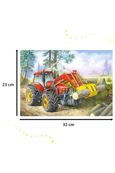 Puzzle 60 el. Ci�gnik z chwytakiem Castorland