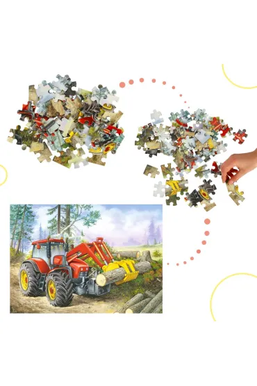 Puzzle 60 el. Ci�gnik z chwytakiem Castorland