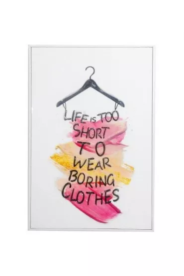 Obraz - Life is too short 20x30cm