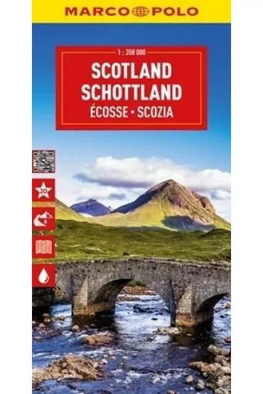 Mapa drogowa Szkocja 1:350 000