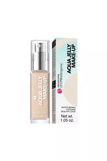 Bell HypoAllergenic Aqua Jelly Make-Up hypoalergiczny podk�ad nawil�aj�co-matuj�cy o konsystencji galaretki 01 Light Porcelain 30 g