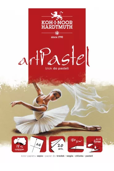 Koh-I-Noor Blok do pasteli ArtPastel Sepia A4 180 g 20 kartek