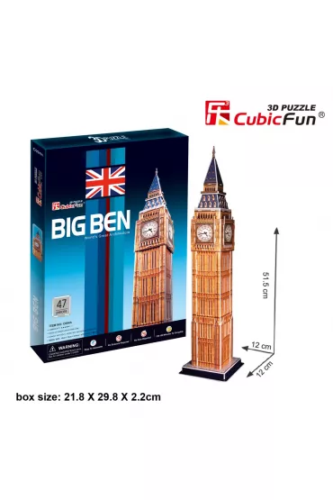 Puzzle 3D 47 el. Big Ben Cubic Fun
