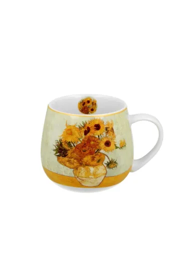 Duo Sp. z o.o. Porcelanowy kubek bary�ka Van Gogh Sunflowers 430 ml