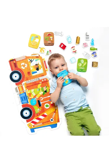 Moto puzzle �mieciarka 2+, 3+ Bright Junior Media