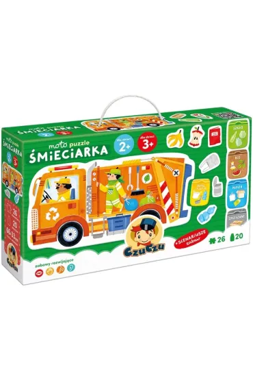 Moto puzzle �mieciarka 2+, 3+ Bright Junior Media