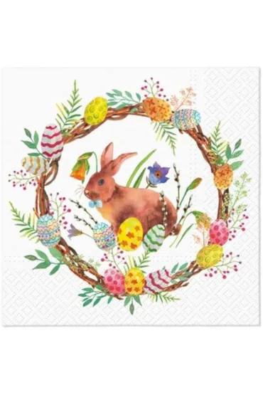 Paw Serwetki Kr�lik z wianuszkiem 33x33 cm