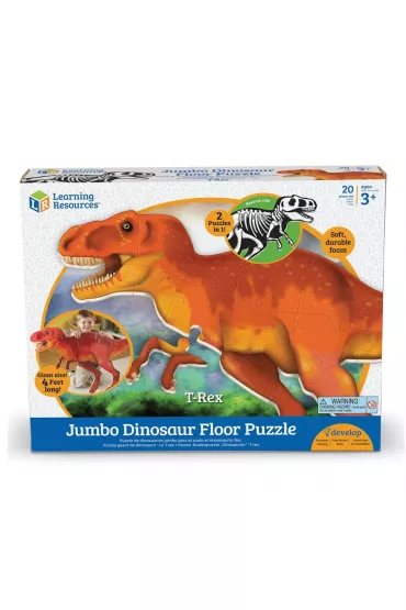 Piankowe puzzle pod�ogowe 20 el. Dinozaur T-Rex Learning Resources