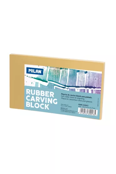 Milan Gumowy blok do linorytu redni 15.5 x 9 cm