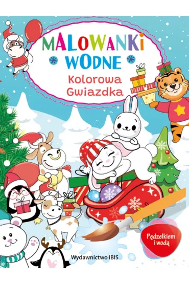 Kolorowa gwiazdka. Malowanki wodne. P�dzelkiem i wod�