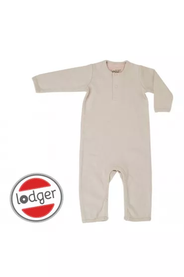 Lodger Pajacyk piamka niemowlca baweniana kremowa Basic Rib Birch rozm. 68
