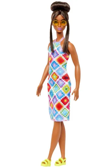Barbie Fashionistas. Lalka w sukience HJT07 Mattel