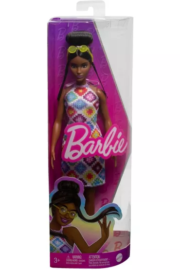Barbie Fashionistas. Lalka w sukience HJT07 Mattel