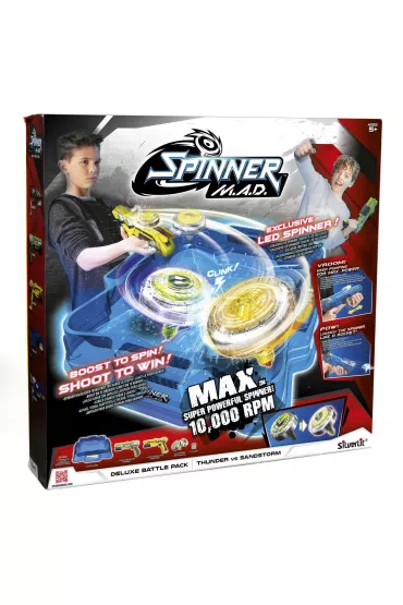 Thunder vs. Sandstorm. Deluxe Battle Pack (1 arena + 2 pistolety + 2 spinnery) Dumel