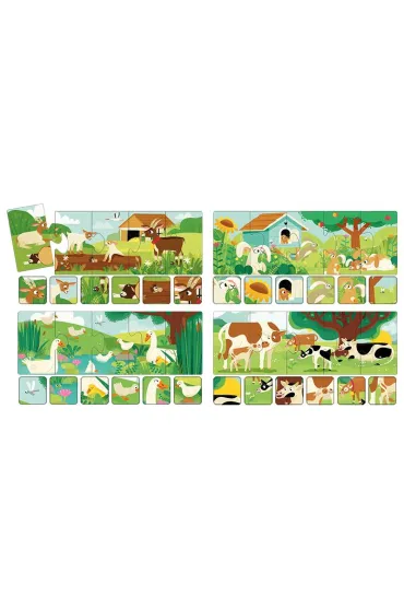 Zagroda 2   puzzle obserwacyjne ADAMIGO 8018