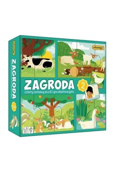 Zagroda 2   puzzle obserwacyjne ADAMIGO 8018