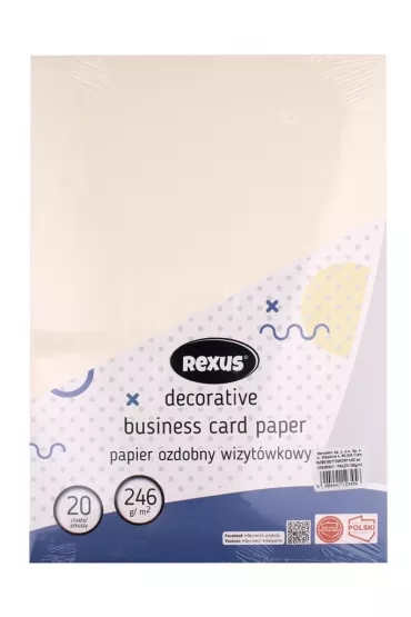 Beniamin Papier wizyt�wkowy A4/20ark kremowy - pr��ki