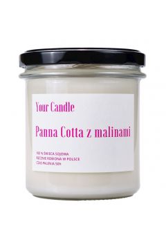 Your Candle wieca sojowa panna cotta z malinami 300 ml