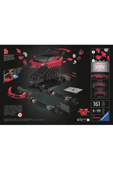 Puzzle 3D Pojazdy: Ferrari SF90 Stradale Ravensburger