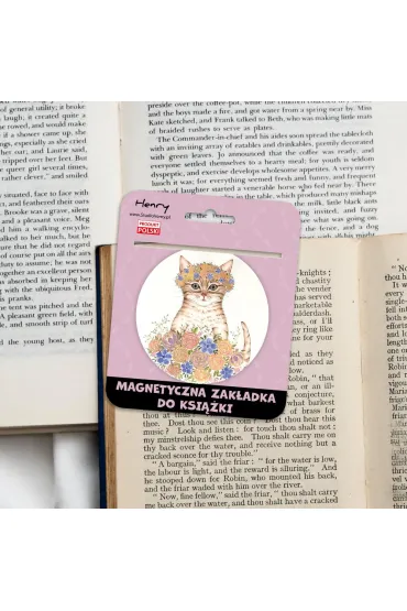 Henry Zak�adka magnetyczna kulka 2 kot w kwiatach