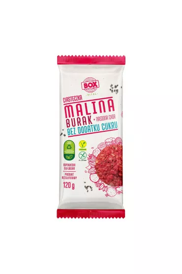 Zpc Box Ciasteczka malina + burak + nasiona chia 120 g