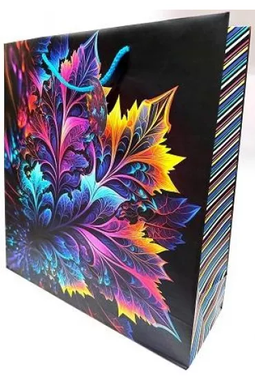 Fresh Torebka ozdobna matowa li�cie 35x37x12cm