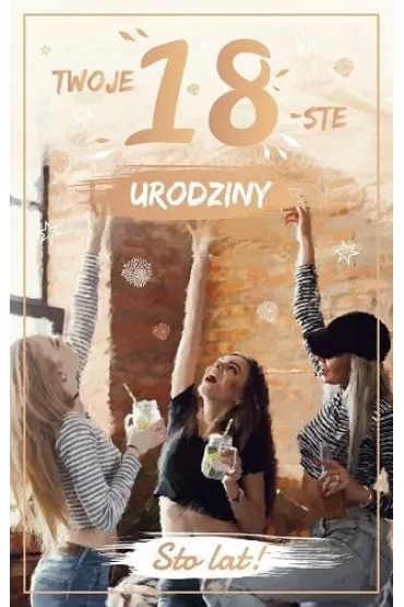 AbCard Kartka okoliczno�ciowa Urodziny 18 P18
