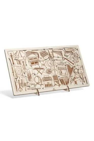 Puzzle drewniane - Wszystko gra Instrumenty Sounds Wood