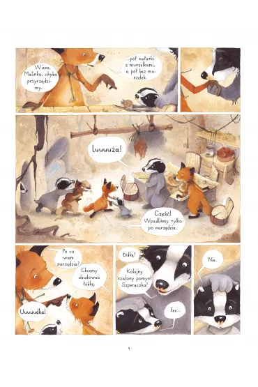 M�j pierwszy komiks 5+ Ale za�oga. Pan Borsuk i Pani Lisica. Tom 3 - Brigitte Luciani