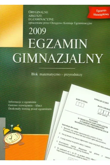 Egzamin gimnazjalny - blok matematyczno-przyrodniczy - Okr�gowa Komisja Egzaminacyjna